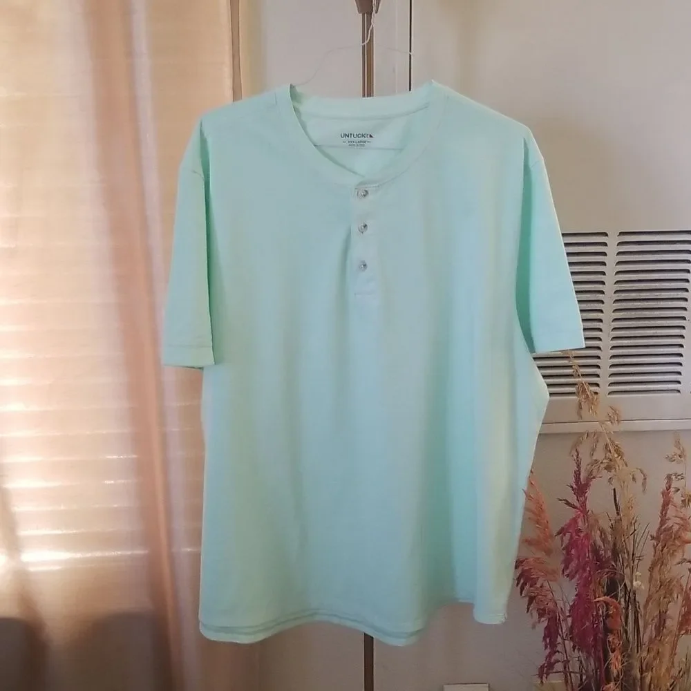 Untuckit Mint Green Men's Shirt Size XXXL